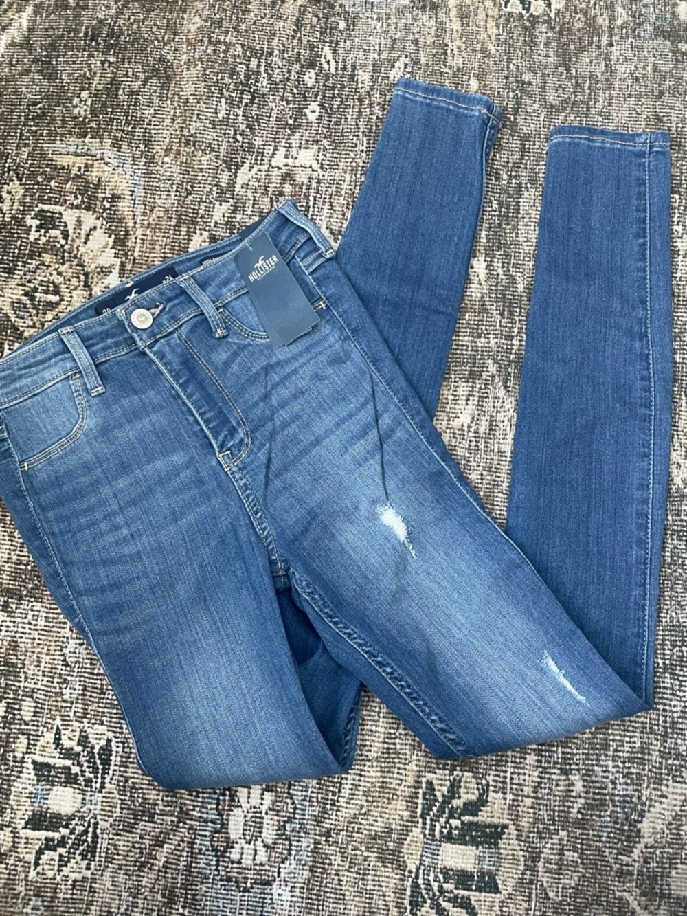 Hollister Light Blue High-Rise Jean Legging 0R NWT